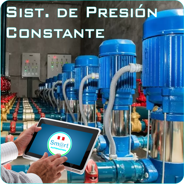 Sistema de bombeo y presión constante de agua